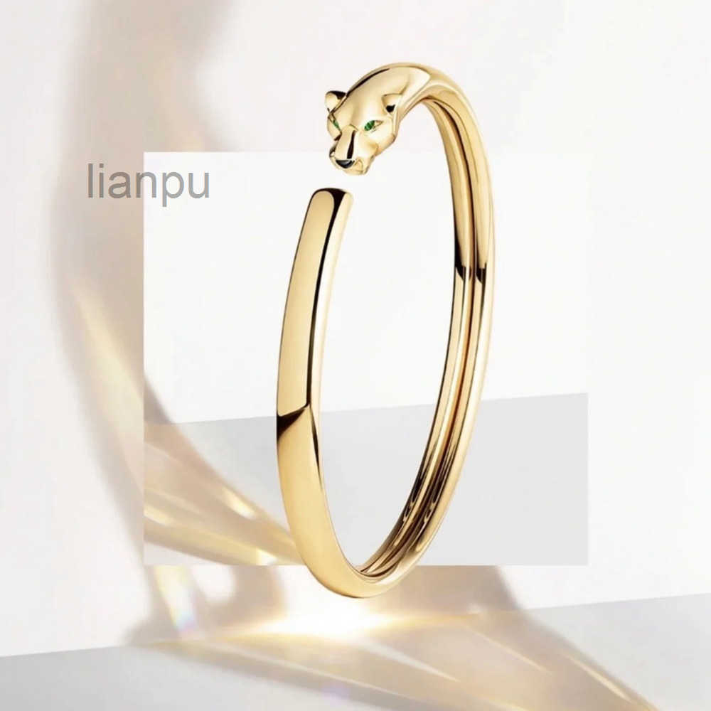 series bangle 18 Panthere K gold never fade official replica jewelry top brand bangles classic style bracelet highest counter quality premium gifts