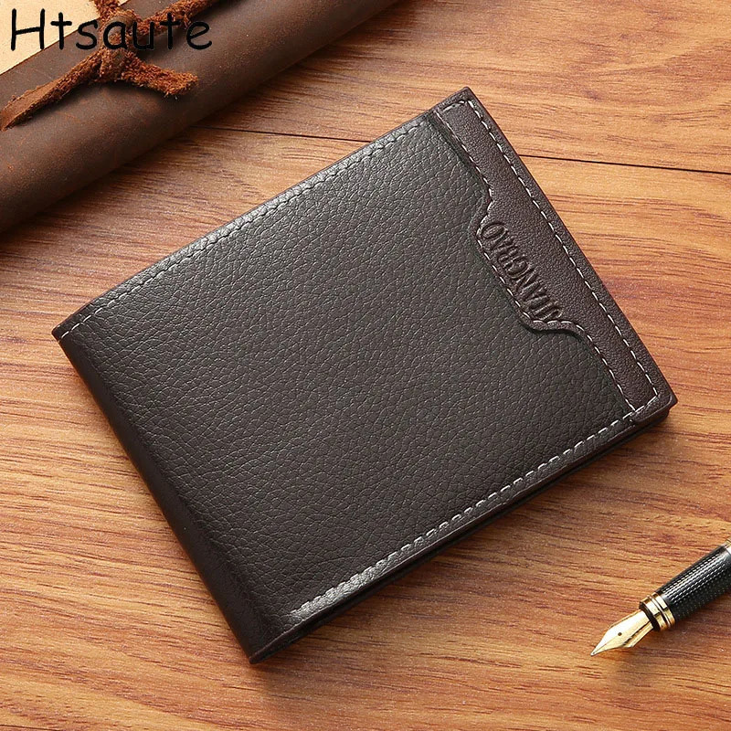 Retro Men Pu Le cuir portefeuille court mini-sac à main argent Dollar Prix Top Men Sortef