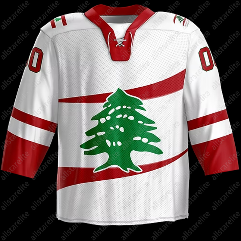 Personalized Custom Tree Hockey Jersey Breathable Embroidered Letter Number Mens Womens Youth