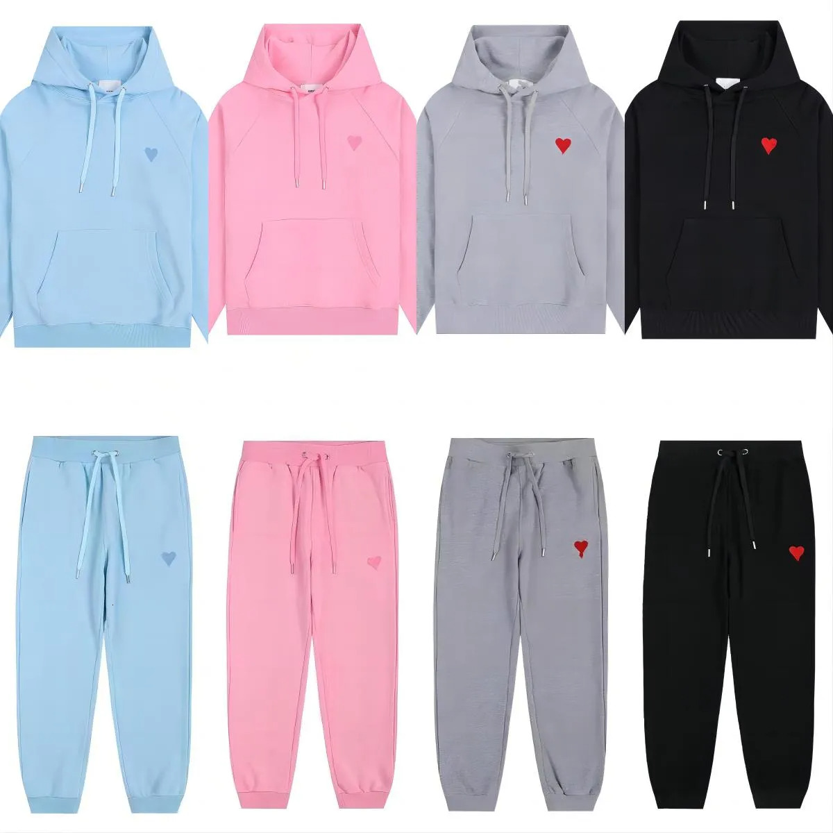 Sweats à capuche pour hommes Sweatshirts Designer Sweat à capuche pour hommes Lettre de coeur Motif de broderie Unisexe Classique Casual Lâche Su