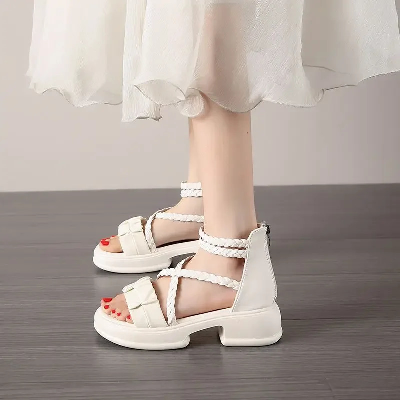 Plateforme Sandales antidérapantes de style romain pour les femmes Confort Original à l'offre de la vente d'été VIP Woman Chaussures 250612