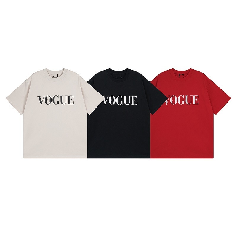 Correct Version Of Family Collaboration Series. Front and Back Direct Injection Print Short Sleeve T-Shirt Trendy Brand