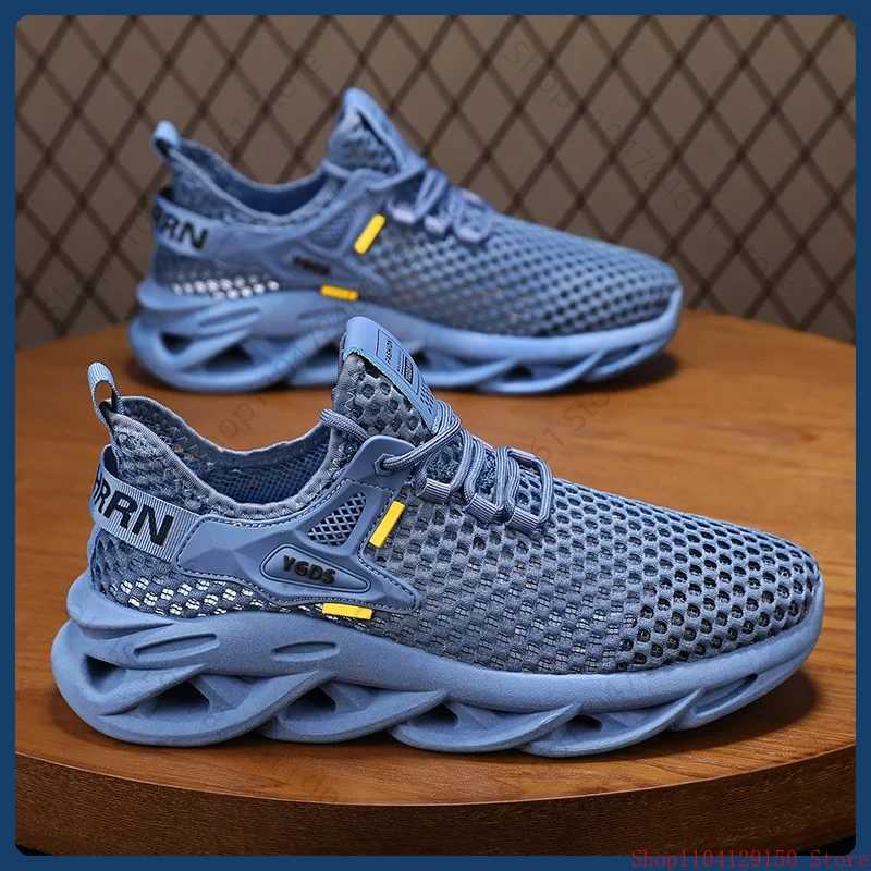 Sneakers en mailles d'été pour hommes - respirant pour le tennis de tennis décontracté randonnée de la plate-forme de luxe Style W250613