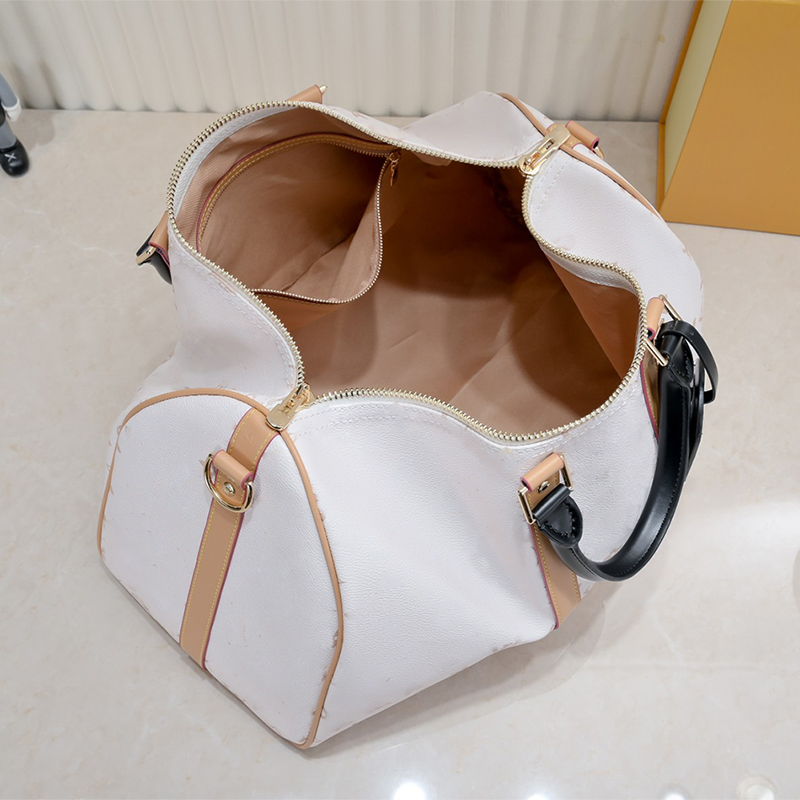 high quality Tote Luxury Gradient halo dyeing Travel Bag Designers Bags Handbag pu Leather Men Travel Bag Large Capacity Luggage Duffle 45cm