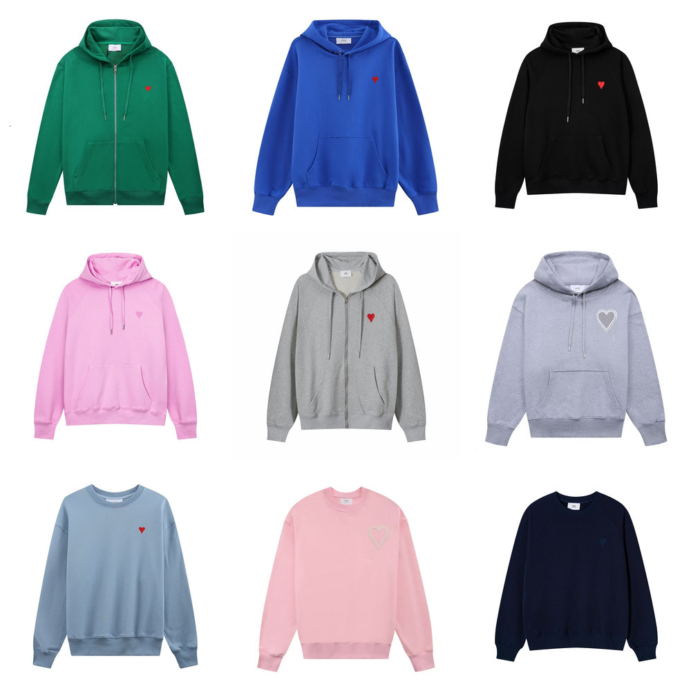 Designer hoodies mens womens Sweatshirts Fashion AM Heart Pattern Embroidery sweater Unisex Classic Casual pullover Jumper tracksuits hoodie a3