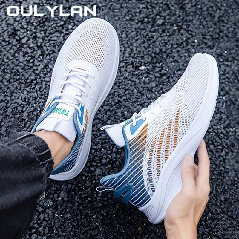 Oulylan Men de mode extérieur lacet les baskets d'été en maille respirante chaussures sport décontractées