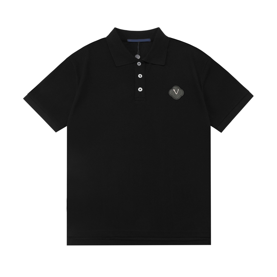 high quality mens designer polo shirt fashionable mens short sleeved tshirt polo printed black and white clothing mens tshirt business polo top Univ