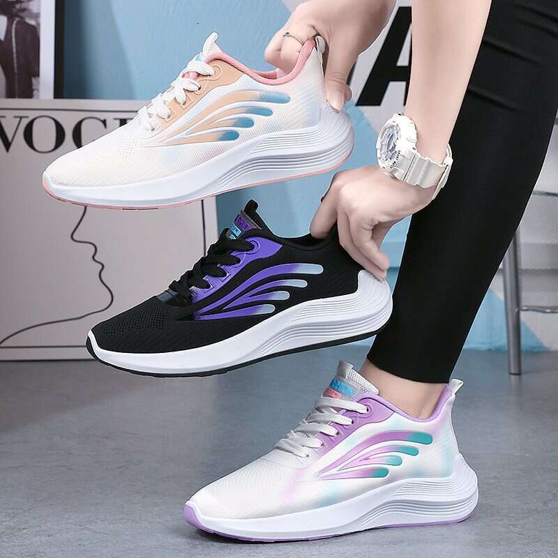 Women's Casual Sports 2023 New Flyknit Walking hot Korean Fashion Ultra-light Breathable Running Shoes for Women
