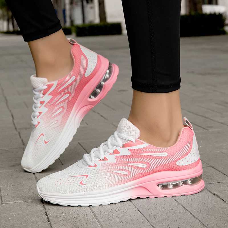 Femmes à grande taille automne nouveau coussin d'air chaussures de coussin en respirant léger sneaker confortable mode décontracté sports grandes