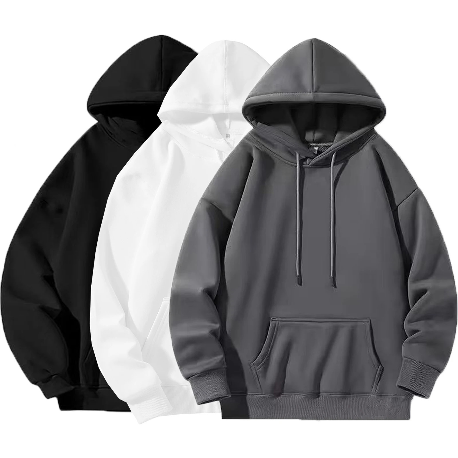 Sweat-shirt à capuche épais 270g, vêtements décontractés et confortables pour hommes et femmes, automne et hiver, haut de voyage quotidien en ple