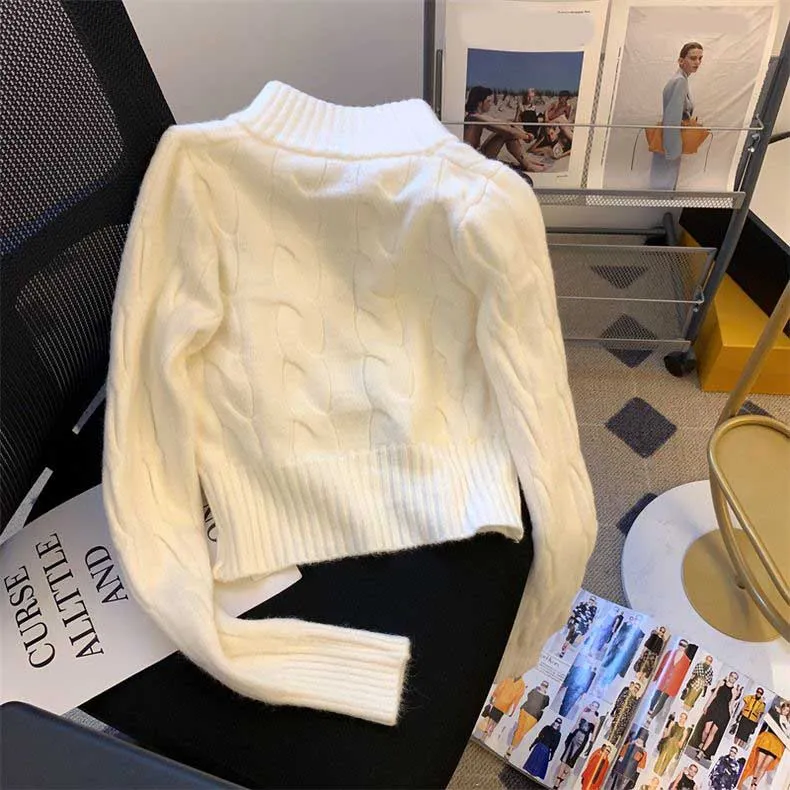 Womens Luxury Sweater Designer Pullover for Woman Fashion Turtleneck Autumn Long Sleeve Cardigan Embroidery Coat -9 Basic Lady Jacket Tops S25819
