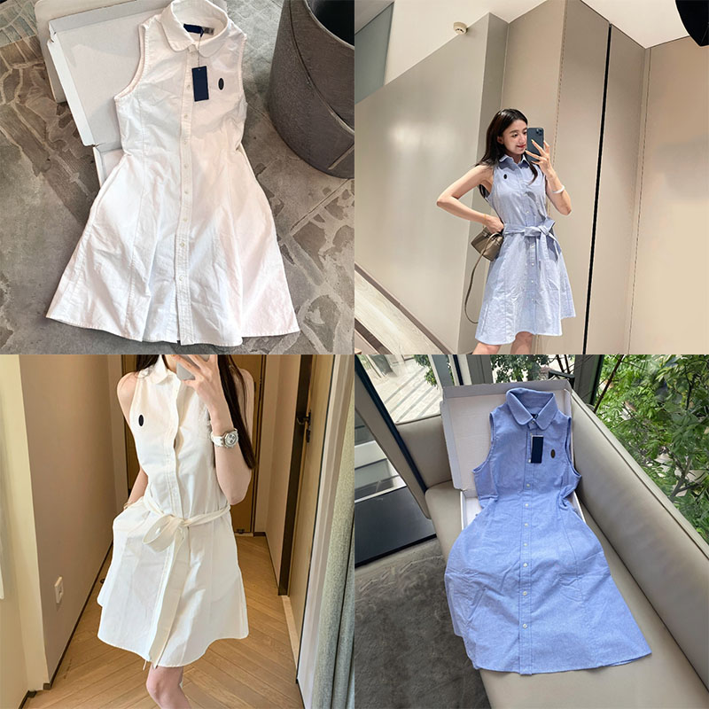 Robes de créateurs d'été pour femmes Robes de mode pour dames Créateurs Vêtements pour femmes Jupes Ralphlies haut de gamme Robe d'été Robe sans