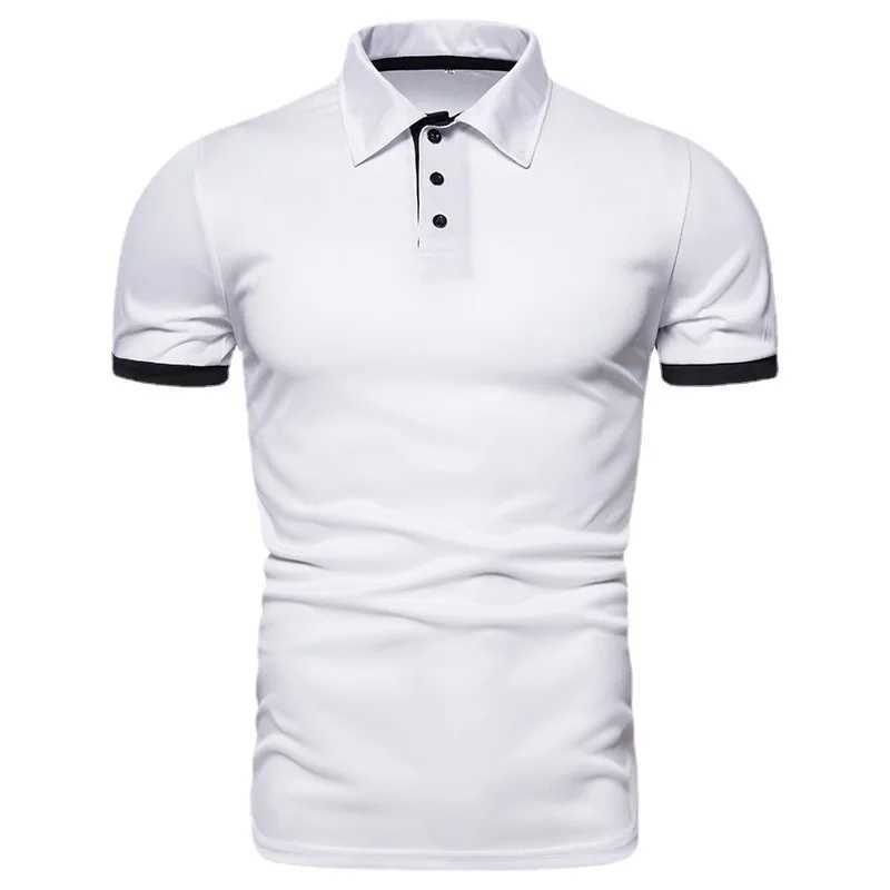 2025 New Mens Polo Shirts Solid Color Short Sleeve Mens Polo Shirt Leisure Lapel Mens Polo Shirt For Male Tops Shirts Z250613