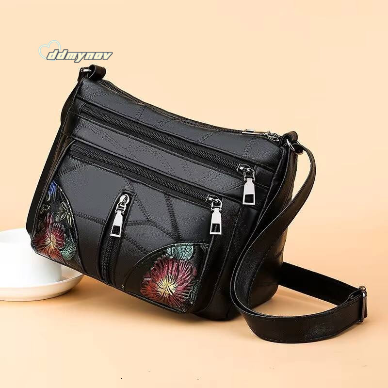 Sacs à main pour femmes en cuir doux de luxe fleur multiples multibodares maman sac dames sac à dos imprime ra ddmynov