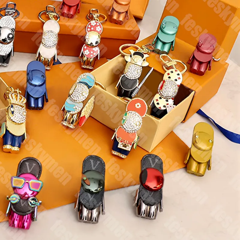 Sunflower Keychains Car Charm Fun Designer Keychain Toys Couple Bag Charm Top Quality Key Chains Cute Panda Key Rings Luxury Bag Charm Keychains