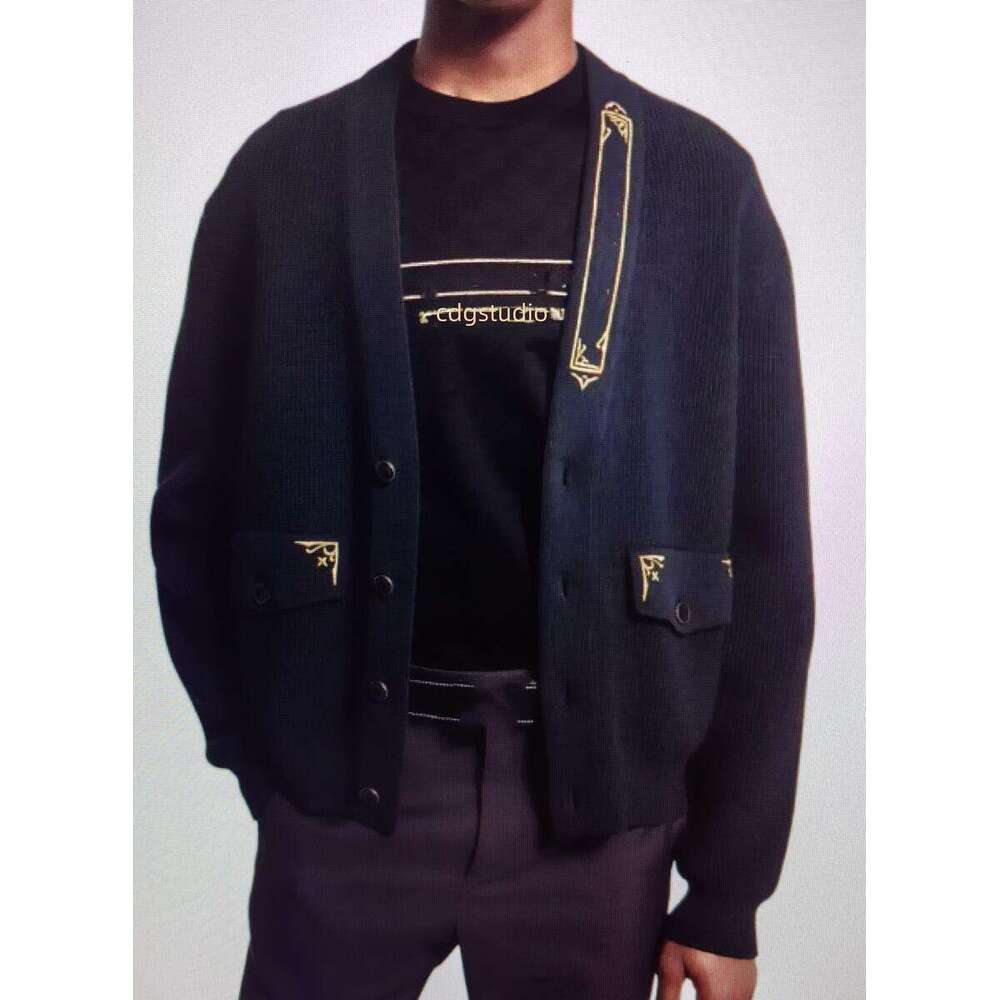 Designer Français Fashion High Street Hoodies tricot-tricot de sport monogramme Cardigans Floral Pullages de printemps Men de printemps 7275