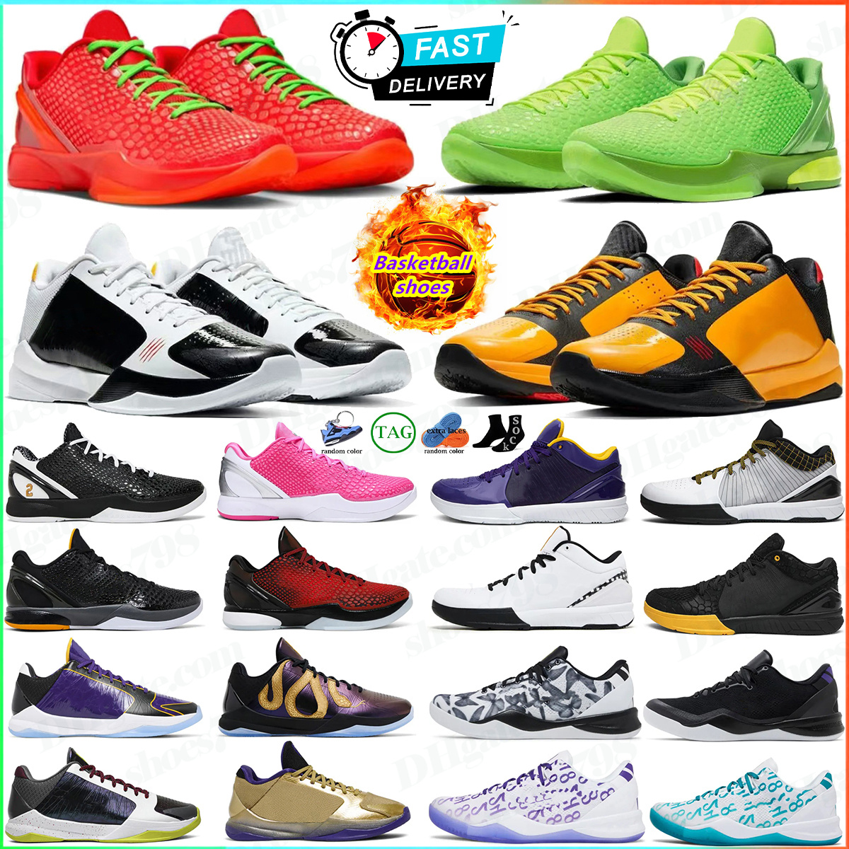Nouveau total d'orange 6s basketball basket-ball inversé Grinch Sneakers Man 5s Black Jaune Black White Sports Chaussures 8S MVP GOLD BLACK BOYAL