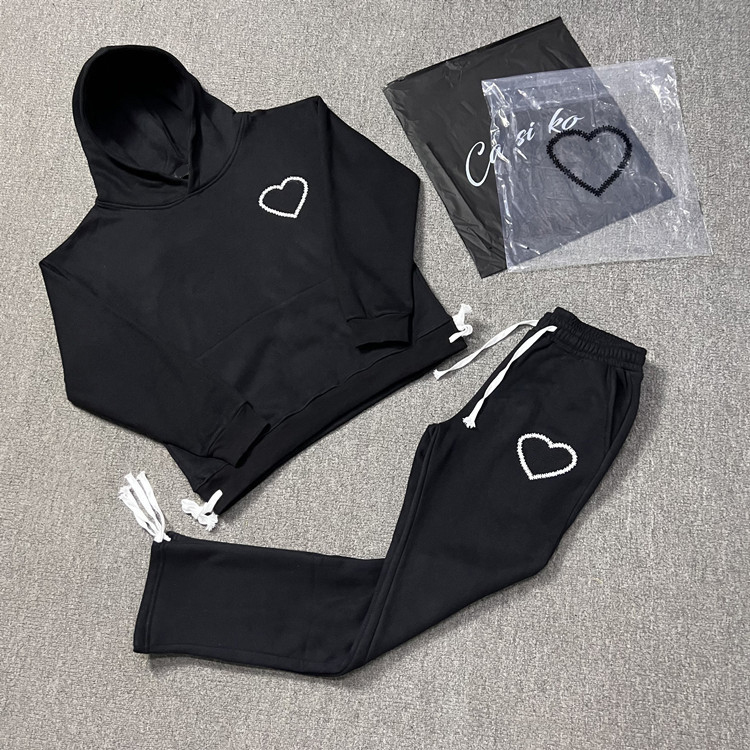 CARS1513 HOODIES Designers Womens Mens Hoodie Pant Suit Automne Hiver Full Print Mousse Hip Hop Sweat-shirt lâche Pantalon Sweatpants Pantalon