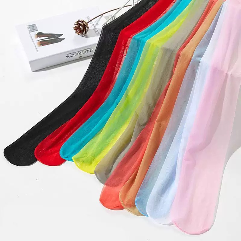 88521Y Summer Women&#039;s Colorful One-Piece Pantyhose Anti-Scratching Durable Candy Color-image-1062020521