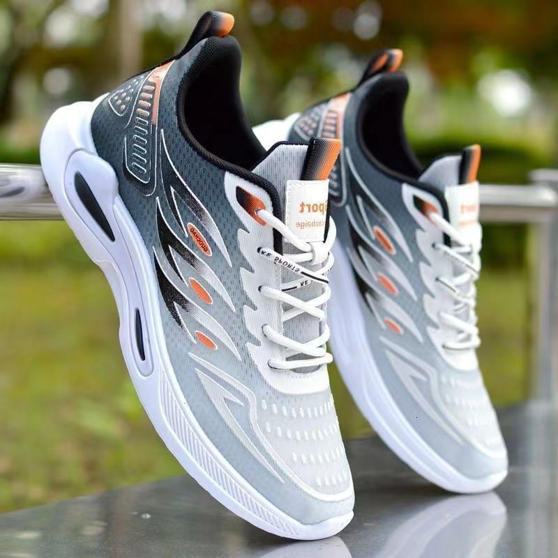 Mesh breathable men's shoes spring new ice silk sports and leisure shoes designer shoes soft soled lightweight women's sports shoes
