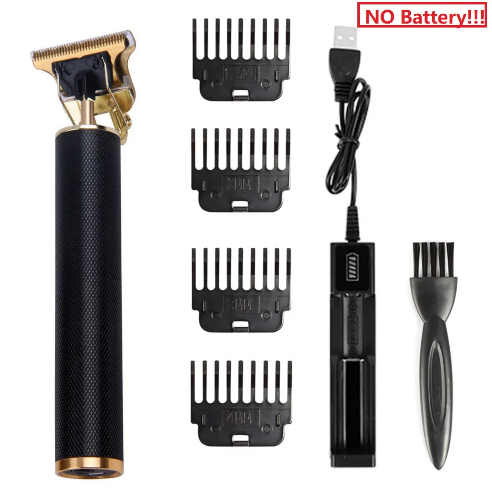 USB T9 Men Electric Hair Clipper Professional Barber Shaver Beard Trimmer Cordless Electric Hair Trimmer Beard Shaving T-Outline 250611