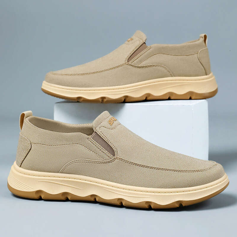 Men's Summer Slip-On Breathable Old HOT Beijing Cloth TEMU Shallow Mouth Lightweight Casual Single Shoes Men