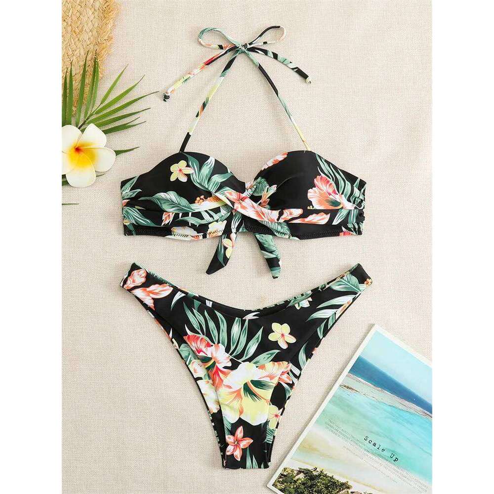 Bikini maillot de bain féminin Swimwear 2025 Nouveau bikinis push up Set High Tlong Thong Bathing Fssui
