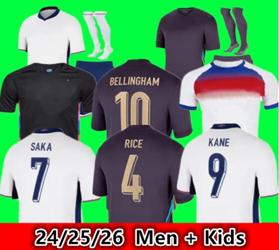 2025 ENGLANDS men kids football kits Soccer Jerseys 24 25 26 SAKA FODEN BELLINGHAM RASHFORD ENGLAND KANE STERLING National team shirt sets Soccer-image-933032985