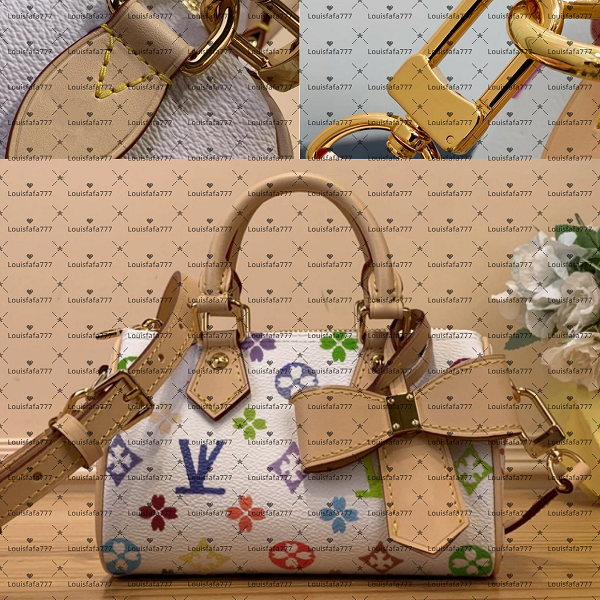 12A Designers Femmes Pillow Sacs d'épalage Colorful Fleur Messager Sac de voyage Classic Fashion Fleurs Fleurs Lady Totes Luxury Hands Sacs 16 cm