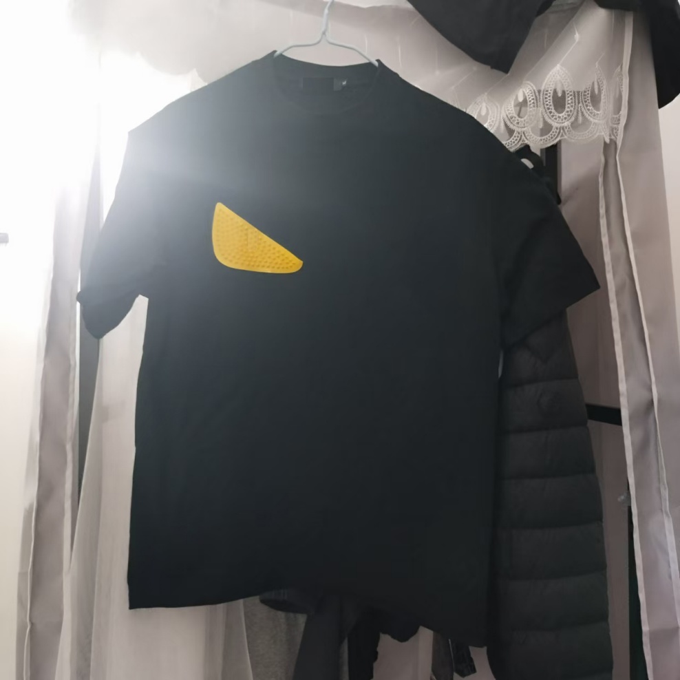 2025 Mens T Shirt Designer For Men Casual Woman Shirts Little monster eye embroidery pattern Men Loose Tees black Man tshirt Top Quality M-XXXL