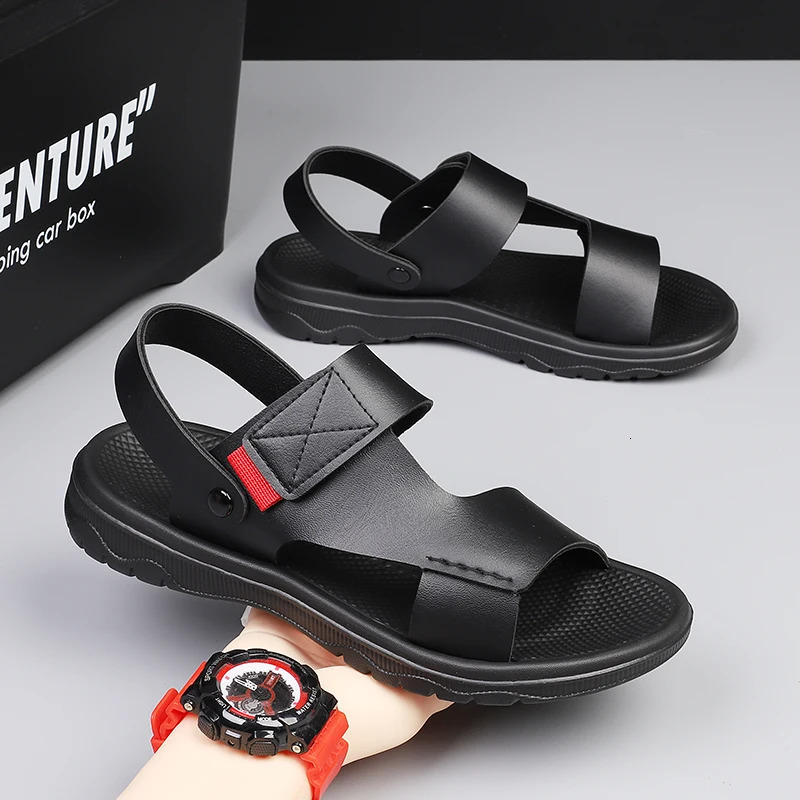 Sandals Mens Summer Casual Dual-Purpose Large Size Beach Shoes Outerwear Non-Slip Slippers Wading and River Tracing Shoes 250614