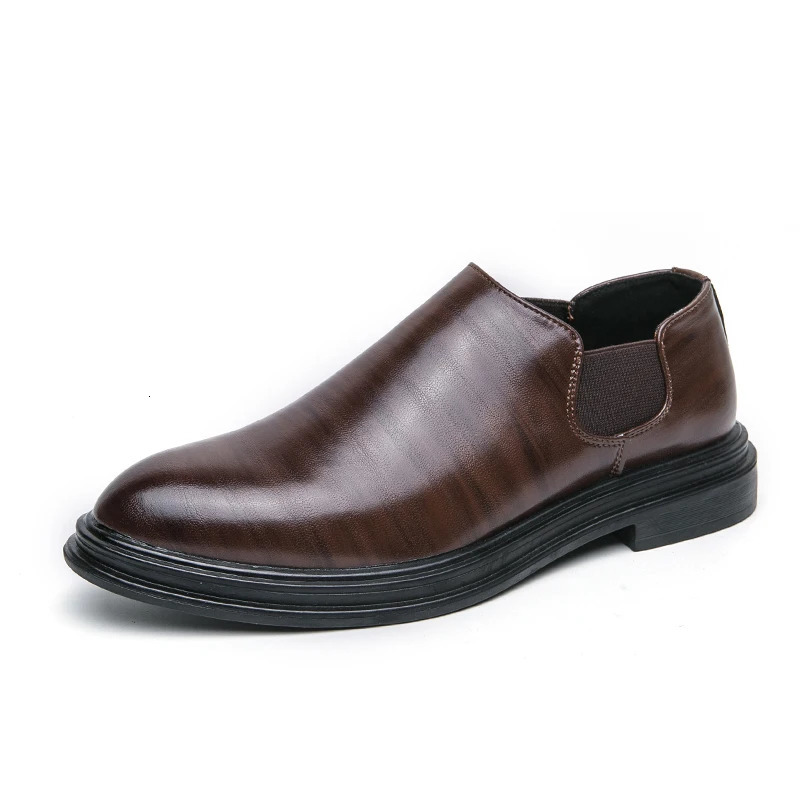 Chaussures en cuir masculines Chaussures formelles Fashion Fashion confortable grande taille Business Mens Work Chaussures en cuir décontractées