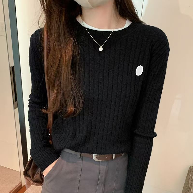 Womens Knits Tees Luxury Women's Tops Tess Designer Knitted Sweater Knitwear Pullover Long Sleeves For Women Clothes