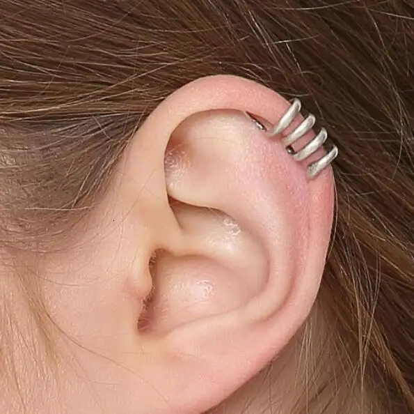 High Quality 100% Genuine 925 Sterling Silver Snake Clip Earrings For Women No Pierced Ear Cuff Men Women Punk Rock Jewelry 250611