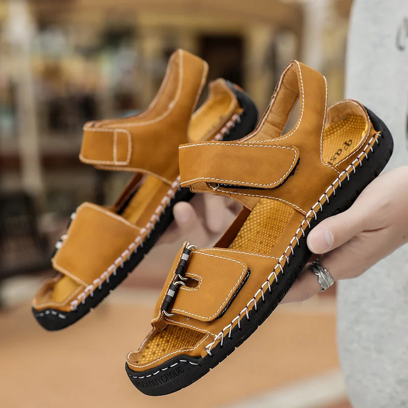 Arrival Mens Sandals Quick Dry Wading Aqua Shoes Summer Fashion Beach Shoes Dual-Purpose Outwear Slippers Trendy Sandaly 250614