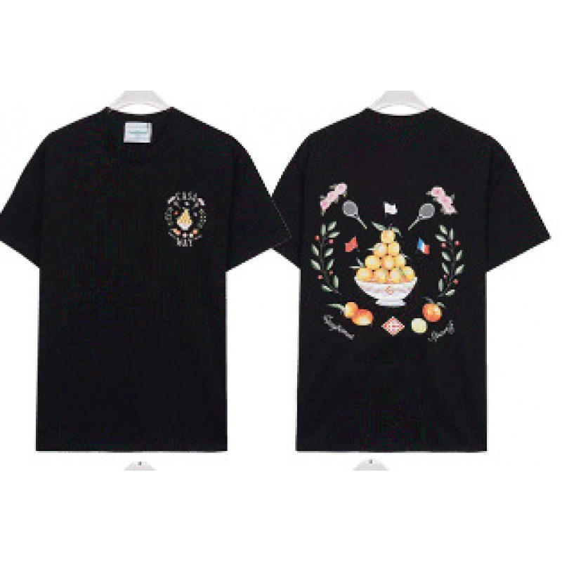 Casas Blancoes Designer Men's T Shirt Summer Pattern Printing Casablancamenly Streetwear Men Women The Same Style Casual Pure Cotton Casas Shor