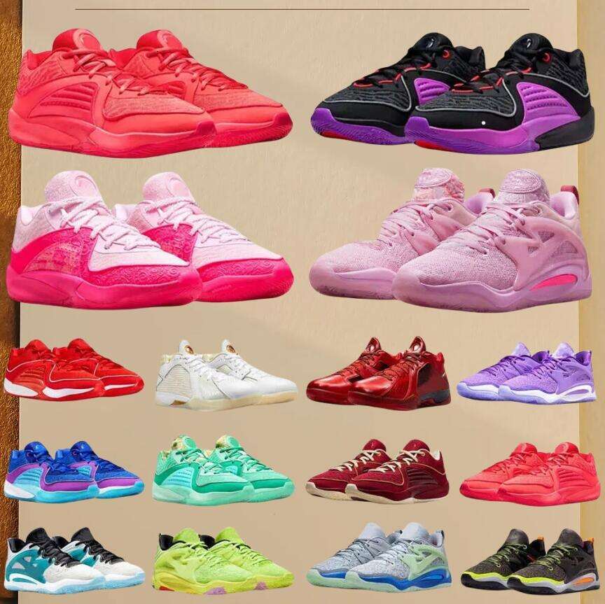 New 2025 Low Top Quality KD Aunt Pearl 16 15 17 Basketball Shoes Metallic Gold Easy Money sinper Late Night Sneakers