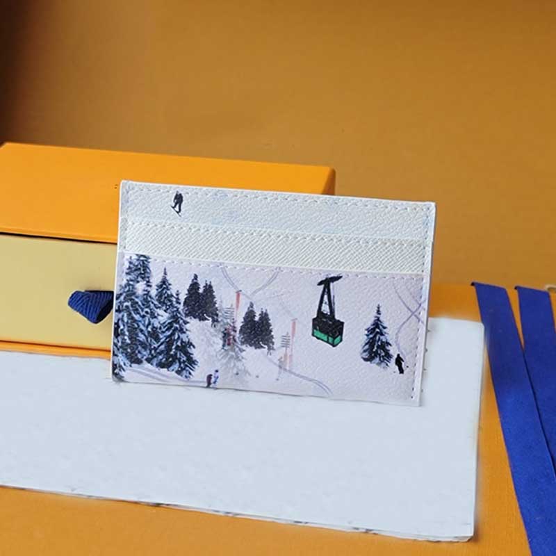 supports de cartes pour hommes portefeuilles femmes de crédit titulaire de carte de crédit Miroir de qualité porte-clés du porte-clés vert blanc