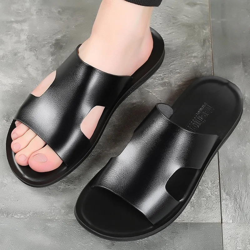 Slippers Outdoor Summer Summer-Resistant Anti-Slip Joker Trend Soft Soft Soled Mens Casual Chores.250612
