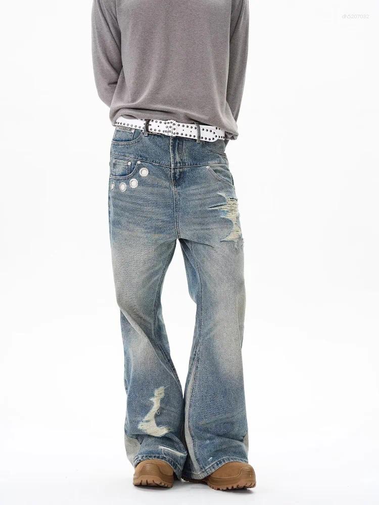 Mens Jeans 2025 Trashy Y2K Fashion Washed Blue Baggy Ripped Pants For Women 90S Vintage Clothes Gothic Lady Denim Trousers Ropa Mujer