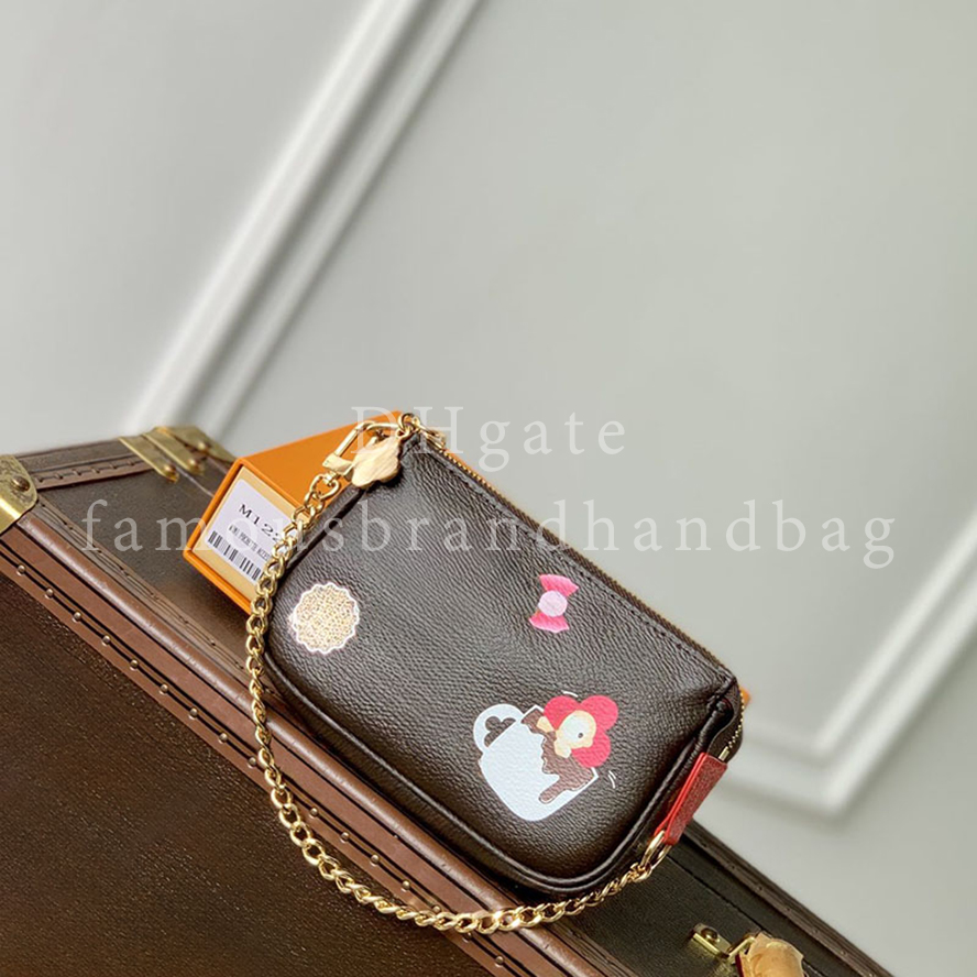 Sac d'embrayage de concepteur de qualité de miroir exact 15,5 cm Mini pochette Accessoires Purs de concepteur de sacs à main de la chaîne de poch