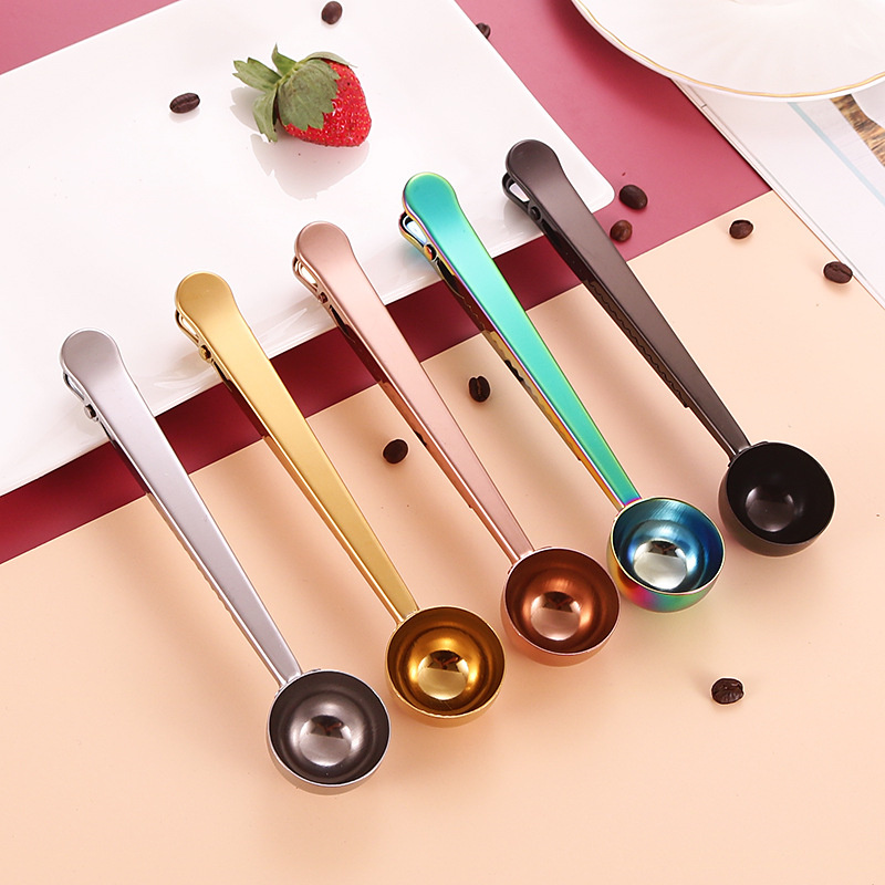 Customize Wedding Favors Coffee Scoops Bake Spoons Measure Spoons with Clip-image-403820754