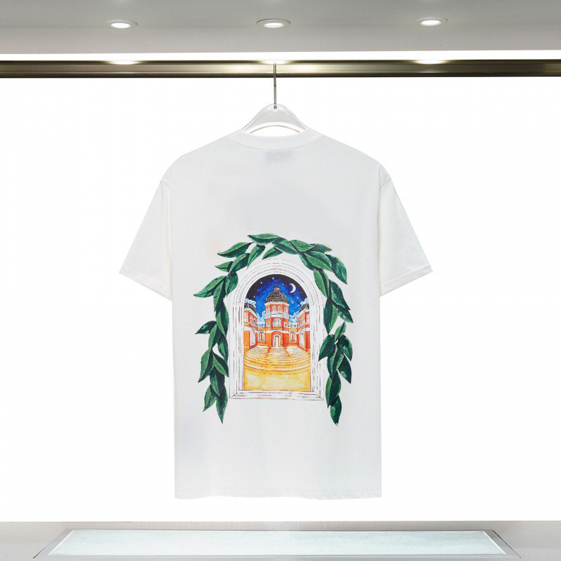Casasblancolys Men's T Shirt Designer Women's New Casaity Style Clothes Letter Printed Fashion Brand Casual Loose Fit Summer Graphic Tee C