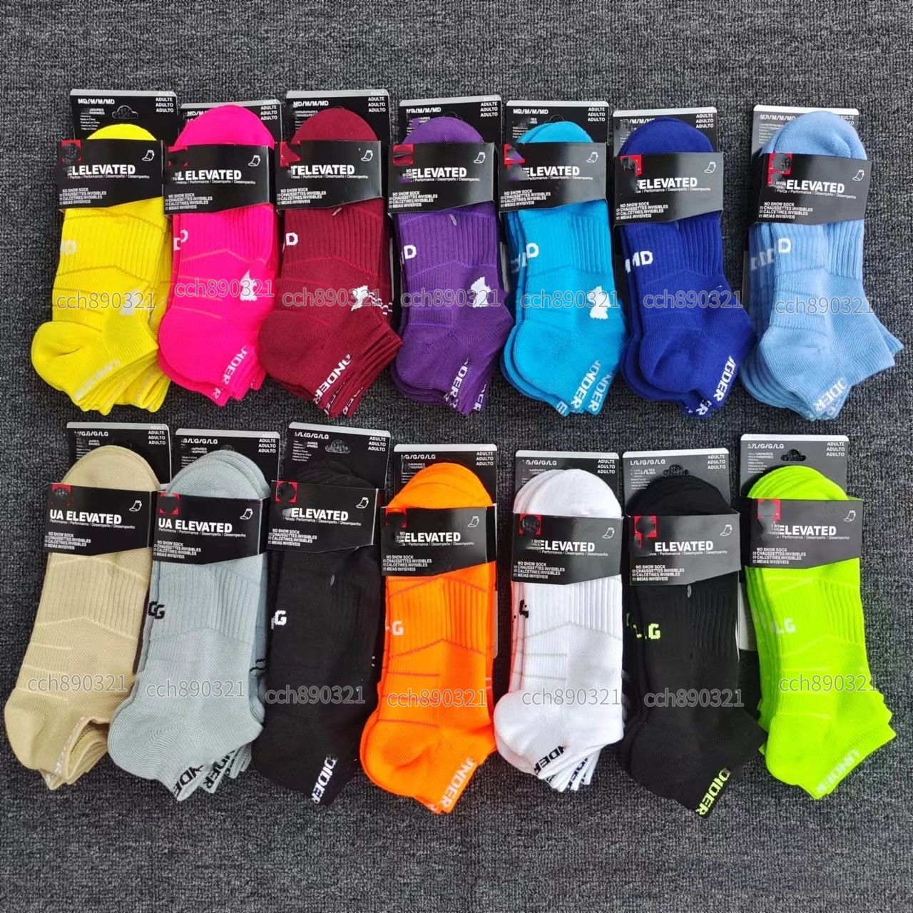 Designer men's multi-color socks, high-quality all-cotton classic ankle breathable mixed football and basketball socks for both women and men