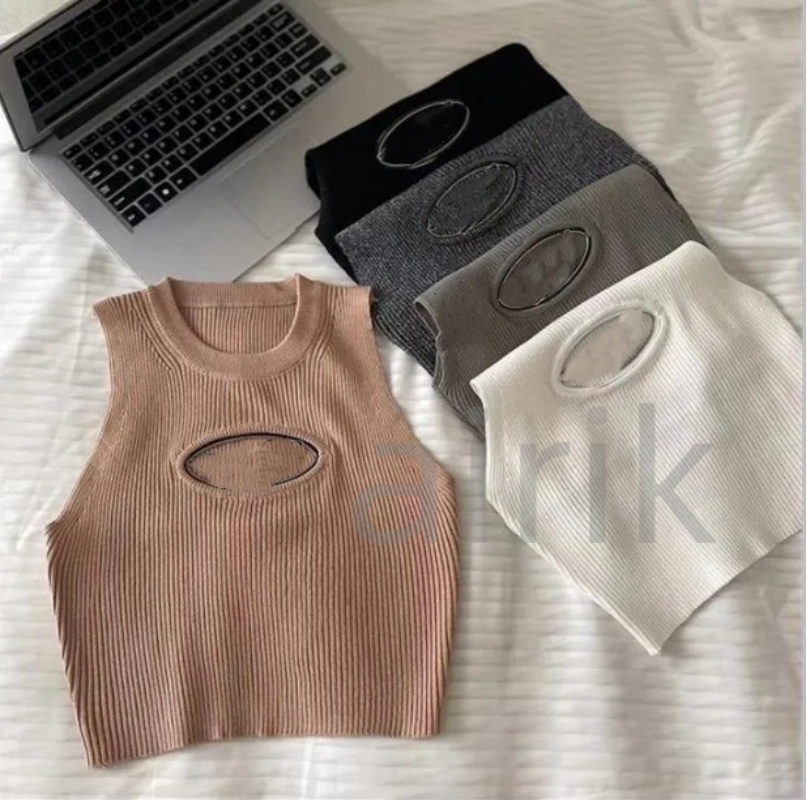Womens Tops T Shirts Knits Tees Regular Cropped Tank Top Cotton Tanks Embroidered Cotton blend Shorts Designer Suit Sportwear Fitness Sports