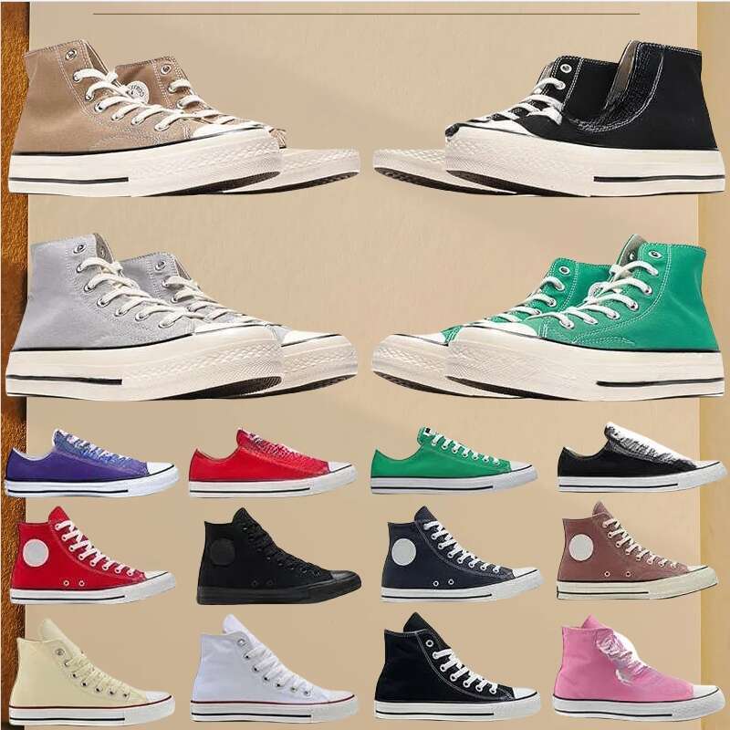 New 2025 Designer sneakers 1970s chucks low canvas high top sneaker womens mens casual classic black white flat shoes trainers