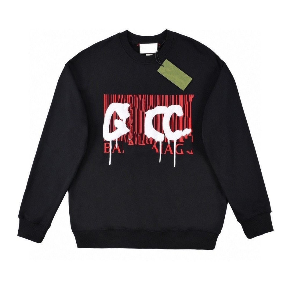 Men's Plus Size Hoodies & Sweatshirts letter knitted sweater in autumn and winter knitting machine e Custom jnlarged detail crew neck cotton ho