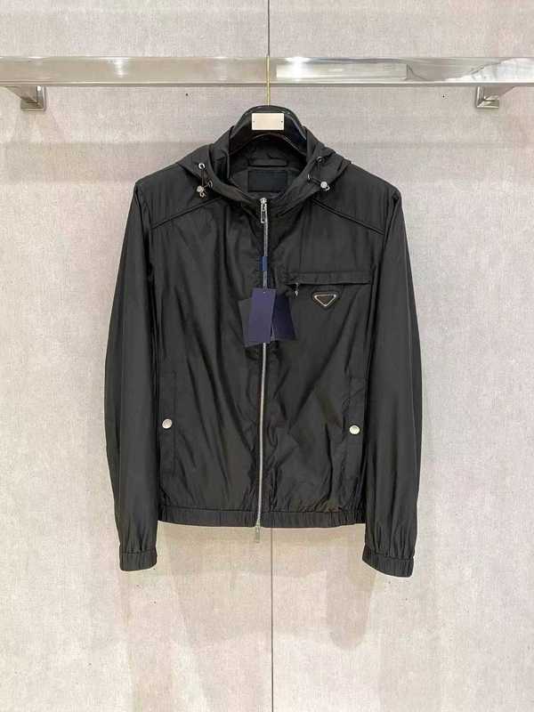 Men's Jackets Designer coat New Simple Casual Fashion Zipper Hooded Long Sleeve Jacket MenVersatile Business Trend 9J8N