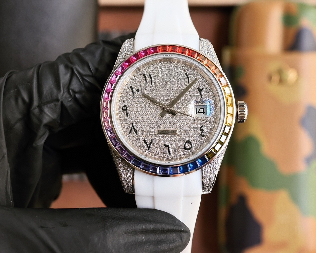 Arabic characters Watches diamond Men Luxury Designer Watches High Watch Custom luxury Ceramic Stainless Waterproof Reloj Hombre Wristwatch Sapphire