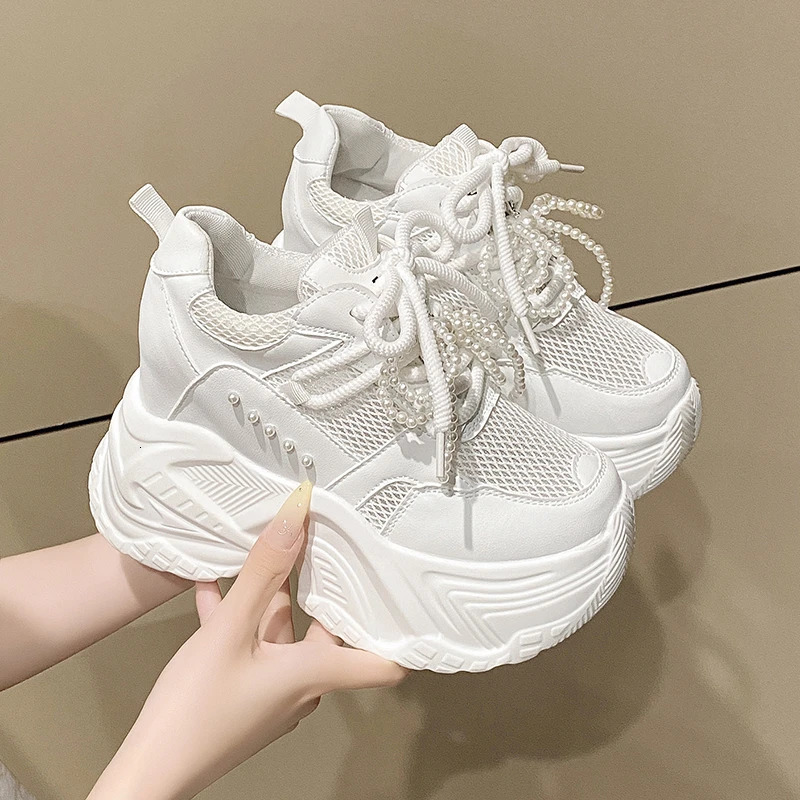 Platform Womens Sports Shoes Spring Autumn Trend Leisure All-in-one Sports Single Shoes Womens Shoes 250614